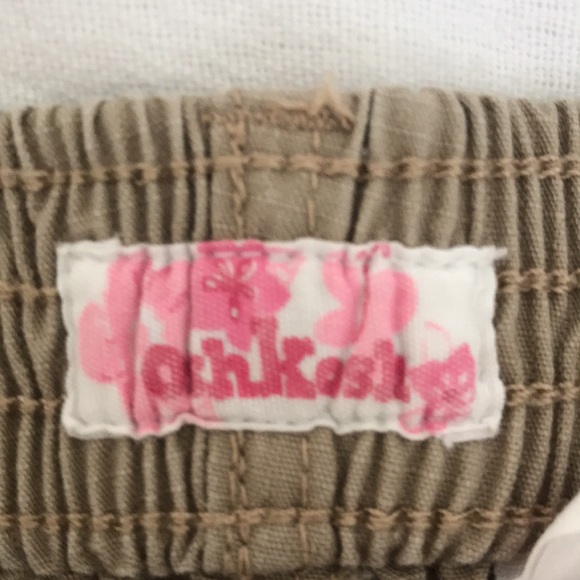 Osh Kosh floral embroidered drawstring khaki short - Picture 5 of 7